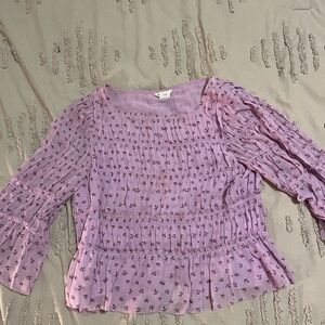 Floral Purple Women's Top